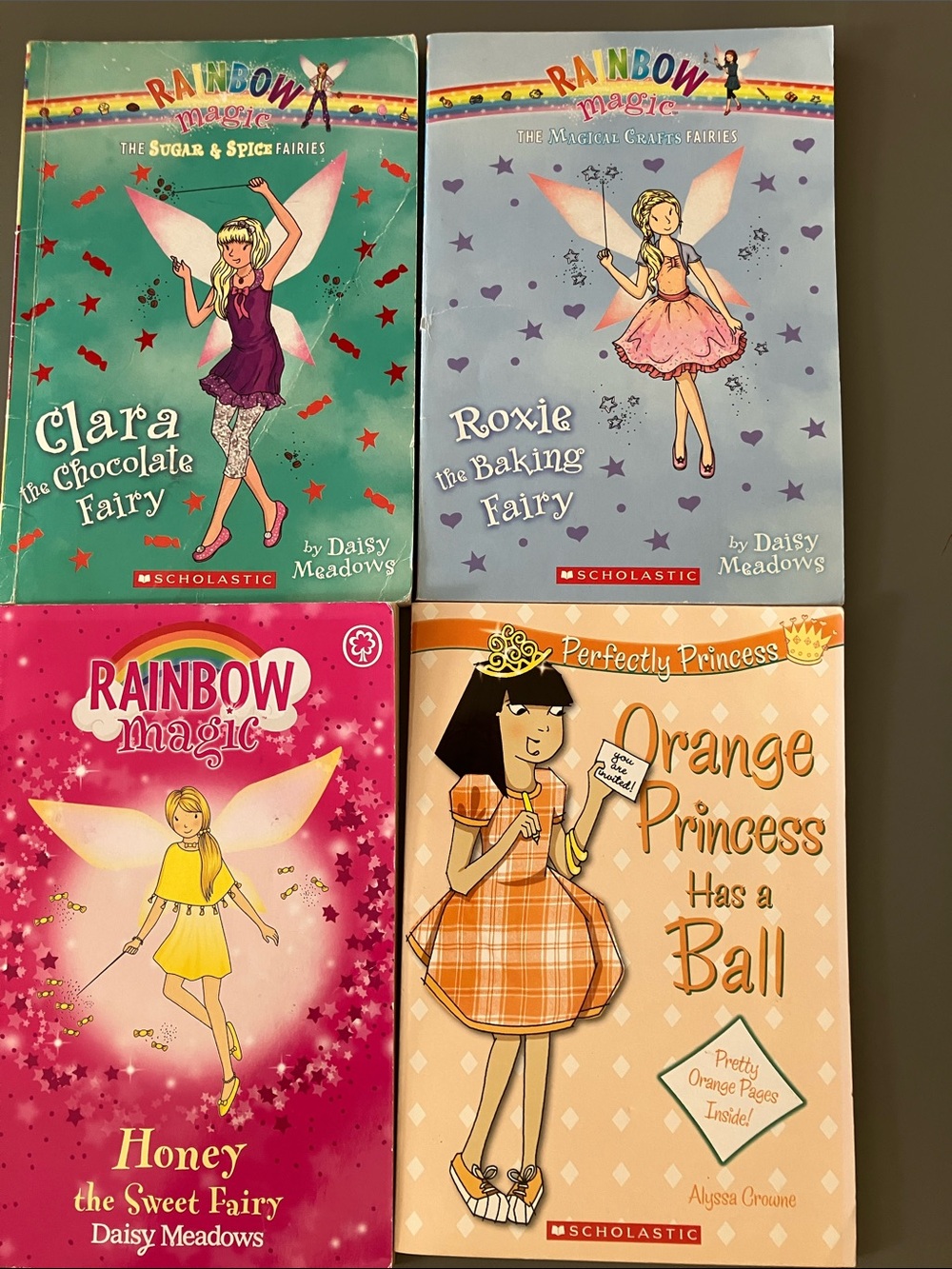 Scholastic Rainbow Magic Clara the Chocolate Fairy - Teal, Pink, Purple